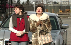 Still from Car Lady and Bike Girl